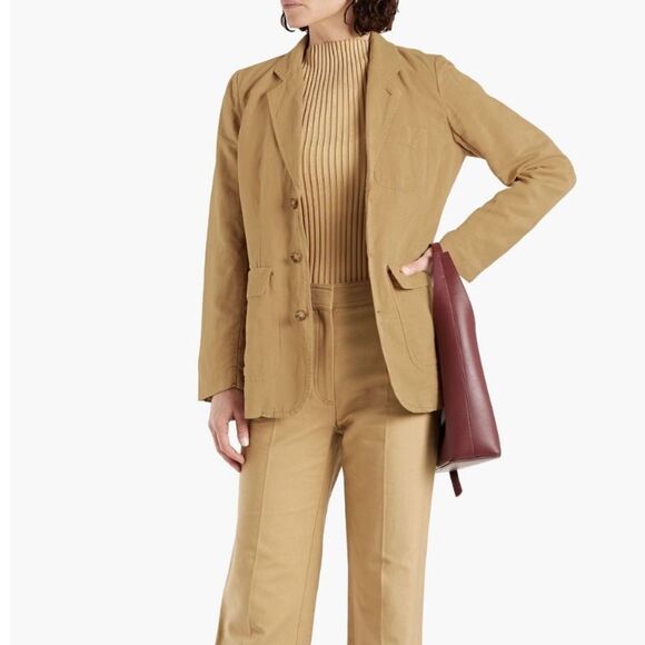 Alex Mill Linen Tencel and Cotton-blend Twill Blazer Medium - Picture 6 of 8